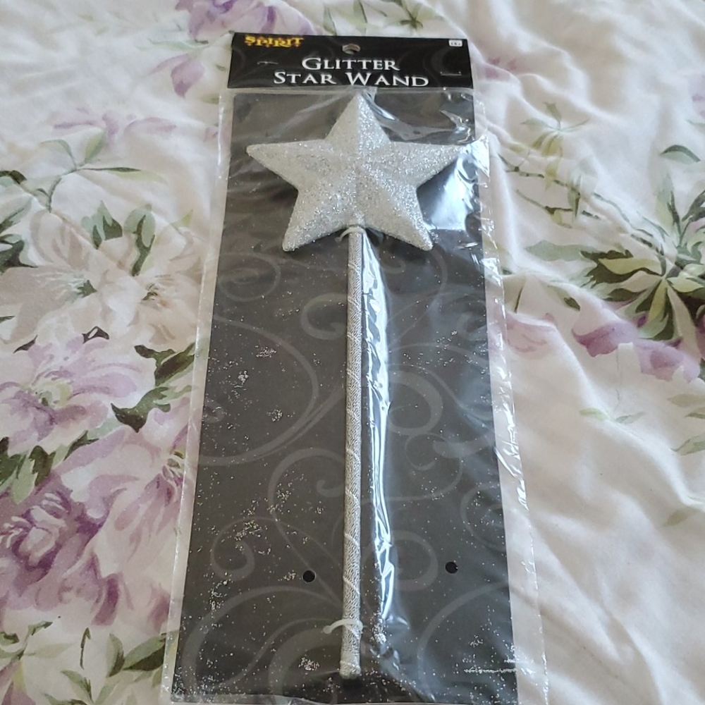 Glitter star wand